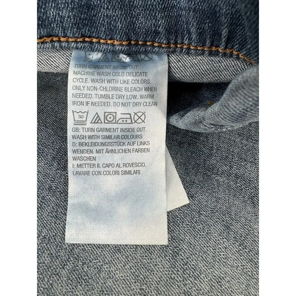 D & Co Pull On Denim Jeans Sz 24WP Plus Size 36/27 Distressed Stretch NWT - Picture 7 of 16